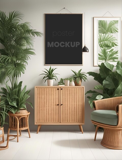 Minimalistisch thema met mockup-frames