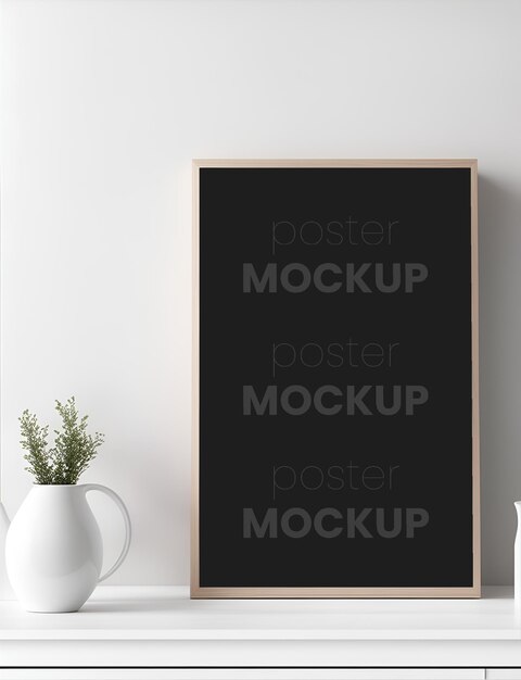 Minimalistisch thema met mockup-frames