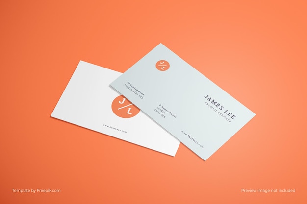 Minimalistisch visitekaartje Mockup