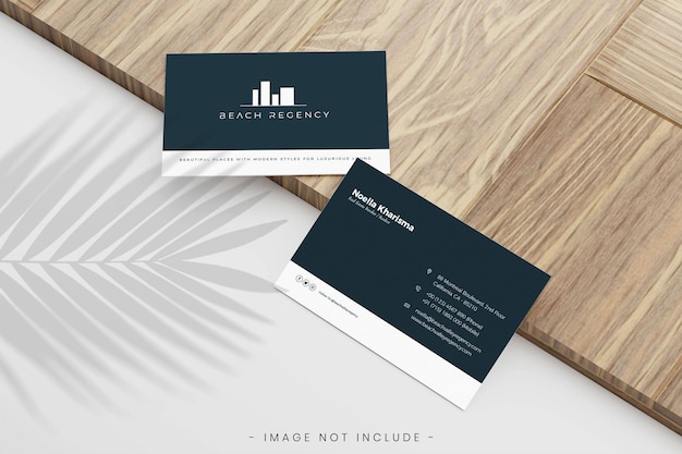 Minimalistisch visitekaartje mockup