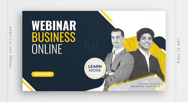 Minimalistische en Creatieve Webinar Zakelijke Conferentie Web Banners Collectie
