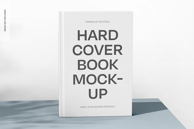 Minimalistische hardcover boek mockup Front View