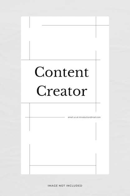 Minimalistische Instagram Stories-sjabloon met lijneffectontwerp