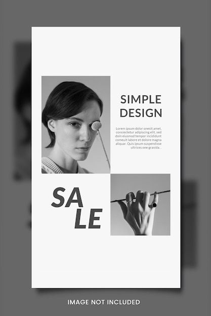 PSD minimalistische mode sociale media-banner