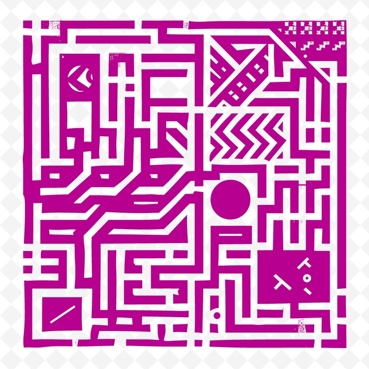 PSD minimalistyczna okładka książki z czarno-białym geometrycznym patte png outline flat illustration designs