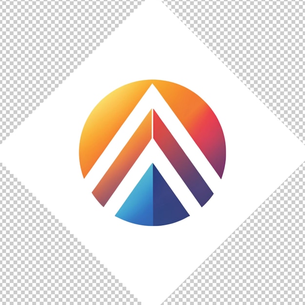 PSD minimalistyczne logo na przezroczystym tle
