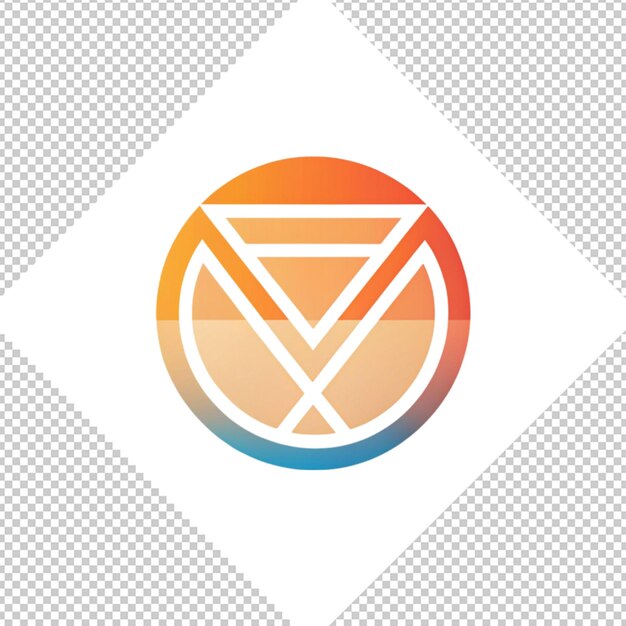 PSD minimalistyczne logo na przezroczystym tle