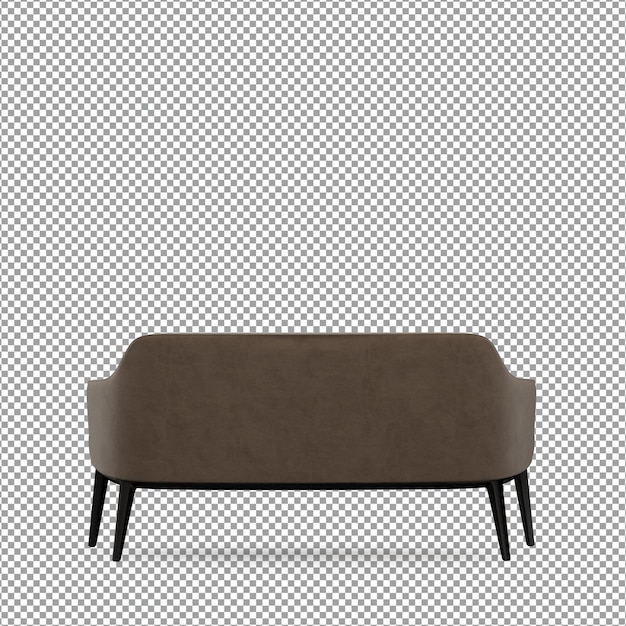 PSD minimalistyczny fotel w renderowaniu 3d
