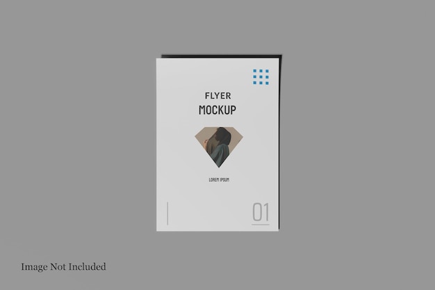 Minimalna makieta ulotki a4