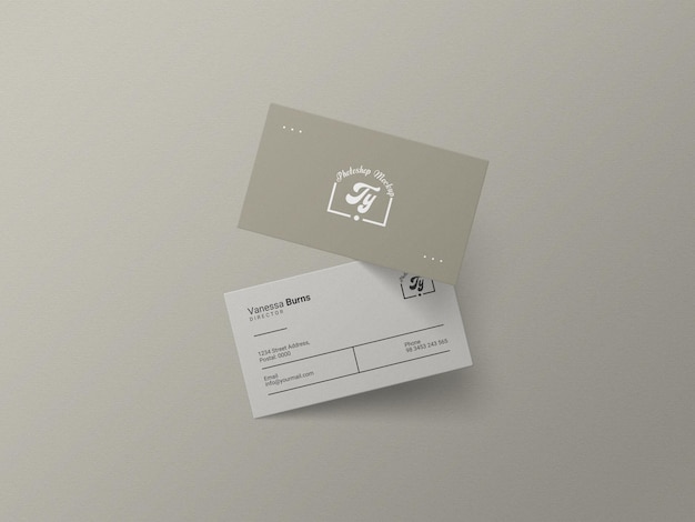 Minimalna makieta wizytówki