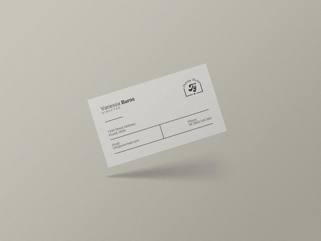 Minimalna makieta wizytówki