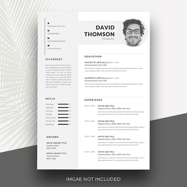 Minimalny I Profesjonalny Szablon Cv