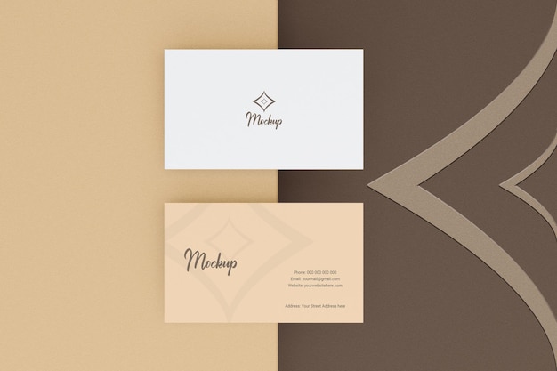 Minimalny szablon projektu makiety wizytówki dla Twojej marki