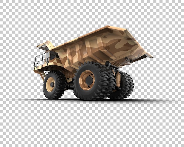 Mining truck isolated on background 3d rendering illustration