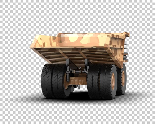 Mining truck isolated on background 3d rendering illustration