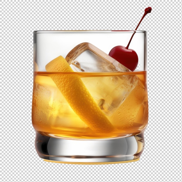 PSD mint julep cocktail isolated on transparent background generative ai