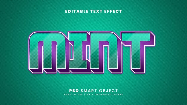 Mint text effect