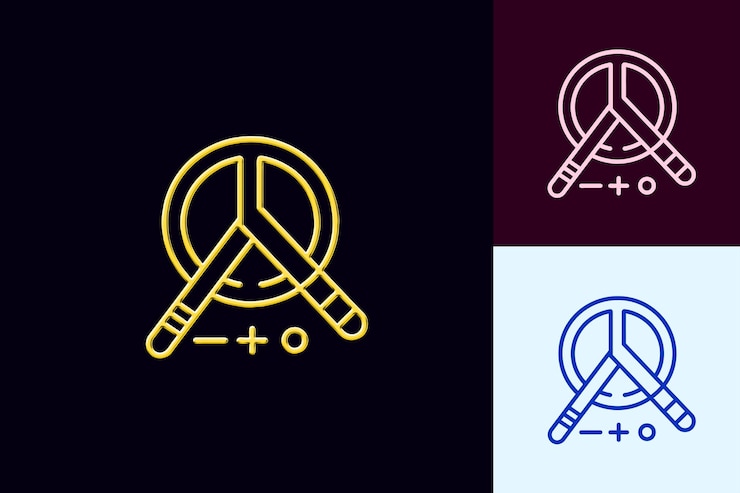 PSD minus icon z konturem symbolu minus i odejmowaniem des abstract minimalist icon designs
