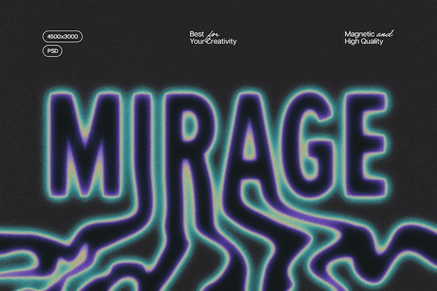 Mirage texteffekt