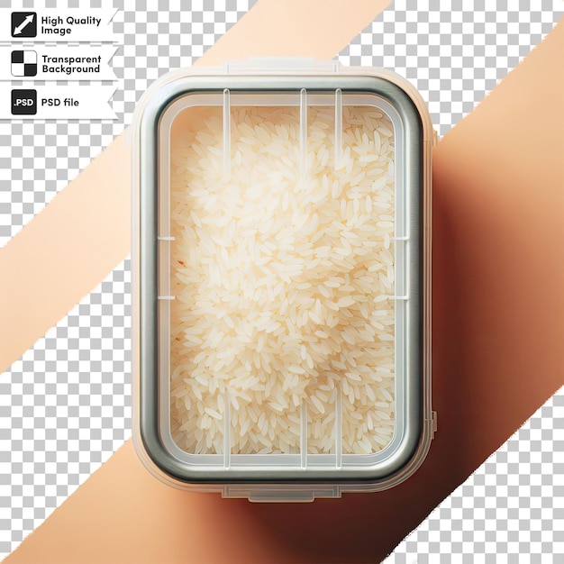 PSD miska ryżu na przezroczystym tle