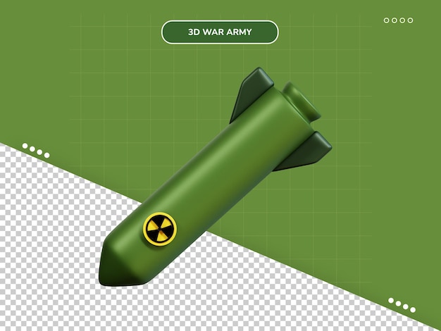 PSD icona del missile 3d