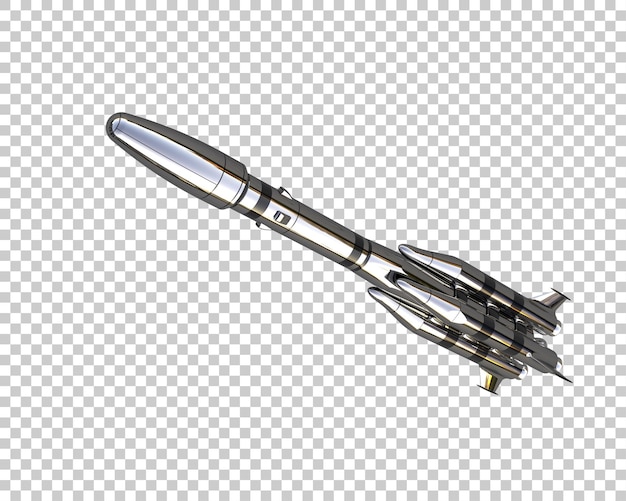 PSD missile isolated on background 3d rendering illustration
