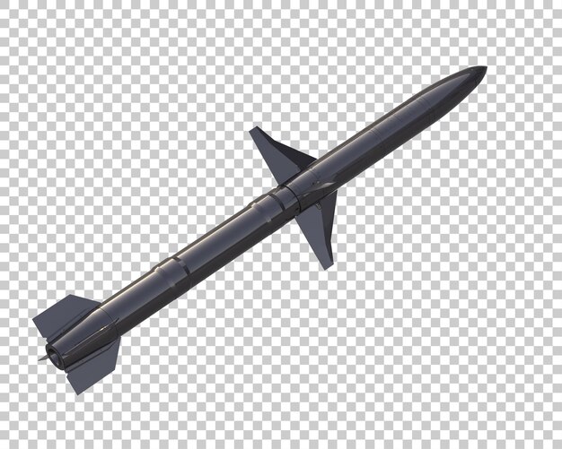 PSD missile isolated on background 3d rendering illustration