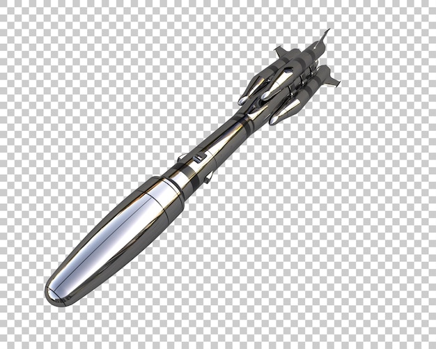 PSD missile isolated on background 3d rendering illustration