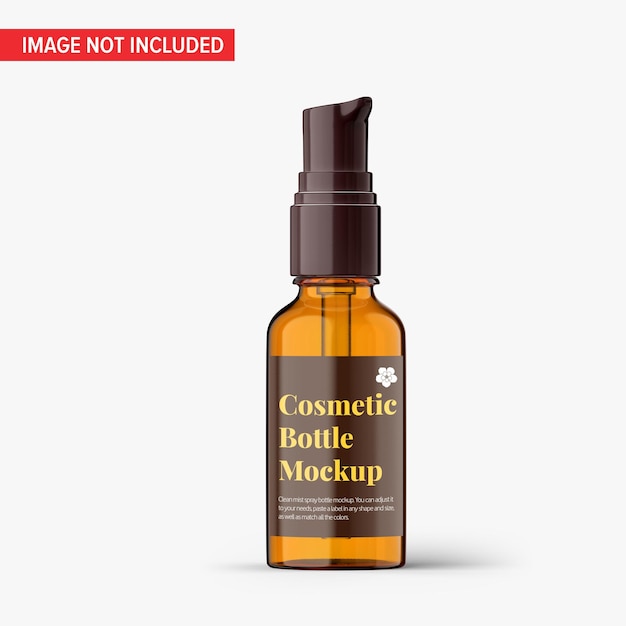 Mist spray bottle mockup