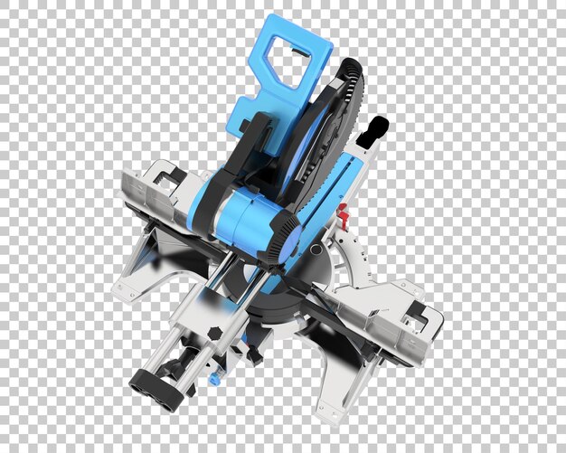 PSD miter saw isolated on transparent background 3d rendering illustration