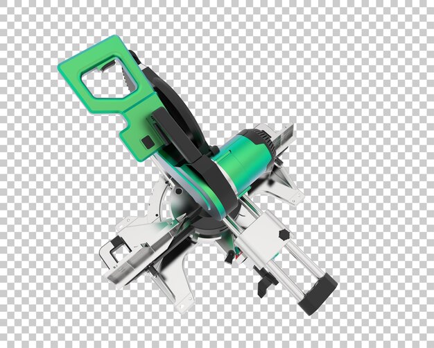 PSD miter saw isolated on transparent background 3d rendering illustration