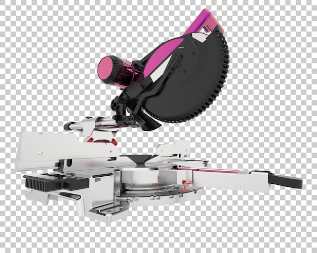 PSD miter saw isolated on transparent background 3d rendering illustration