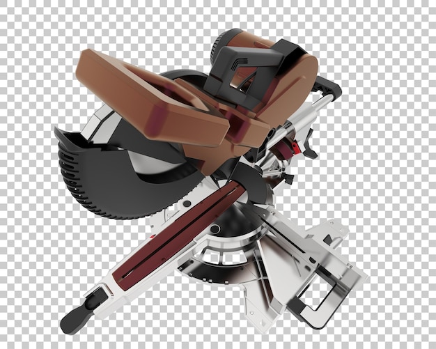 PSD miter saw isolated on transparent background 3d rendering illustration