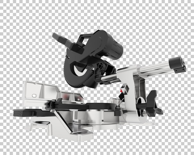 PSD miter saw isolated on transparent background 3d rendering illustration