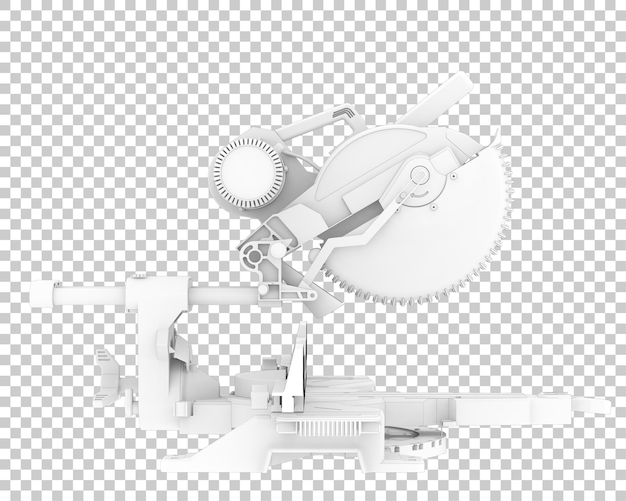 PSD miter saw isolated on transparent background 3d rendering illustration