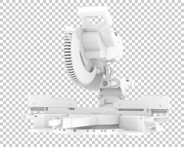 Miter saw isolated on transparent background 3d rendering illustration