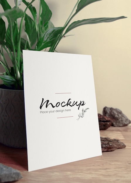 MIV_Greenery Natural Wood Card Mockup