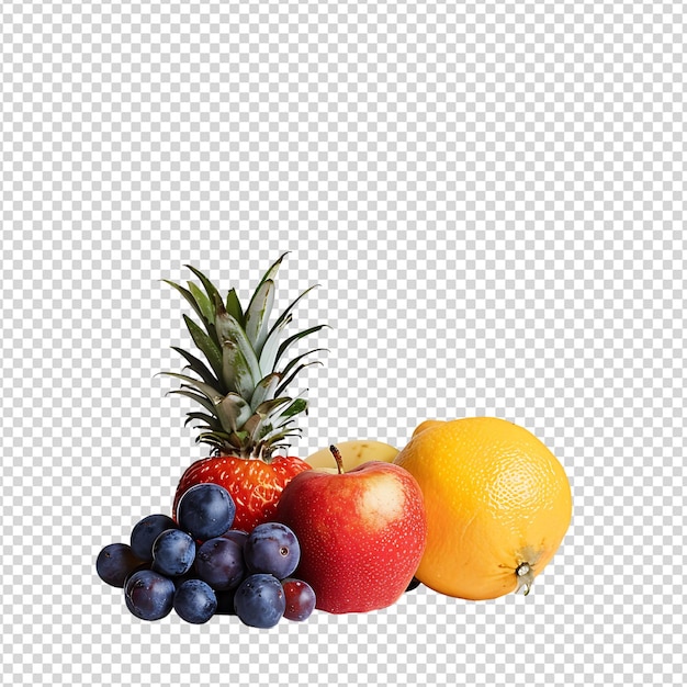 PSD 孤立した背景の果物を混ぜる