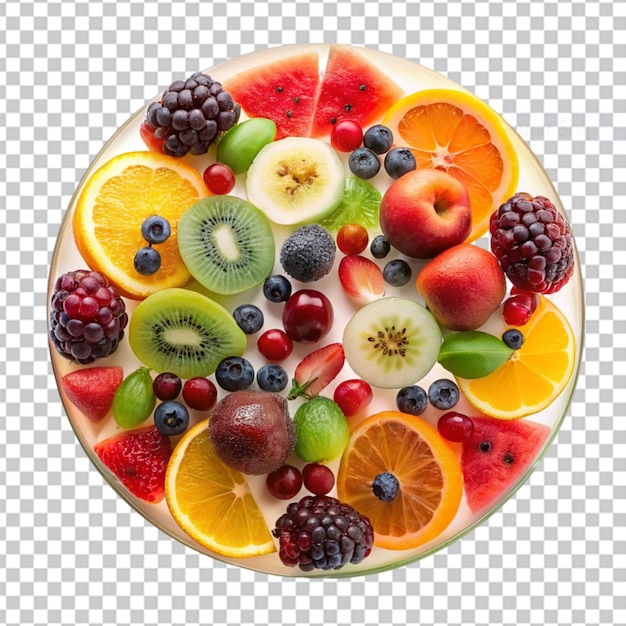 PSD mix fruits png isolated on transparent background