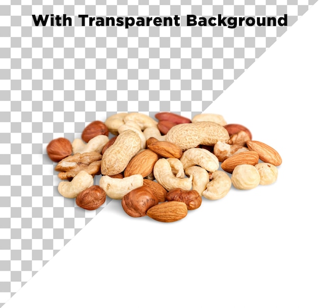 ミックス・ナッツ 写真 PNG PSD