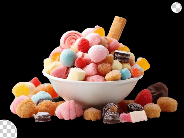 PSD mix sweet candy png transparent