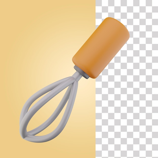 Mixing whisk 3d icon