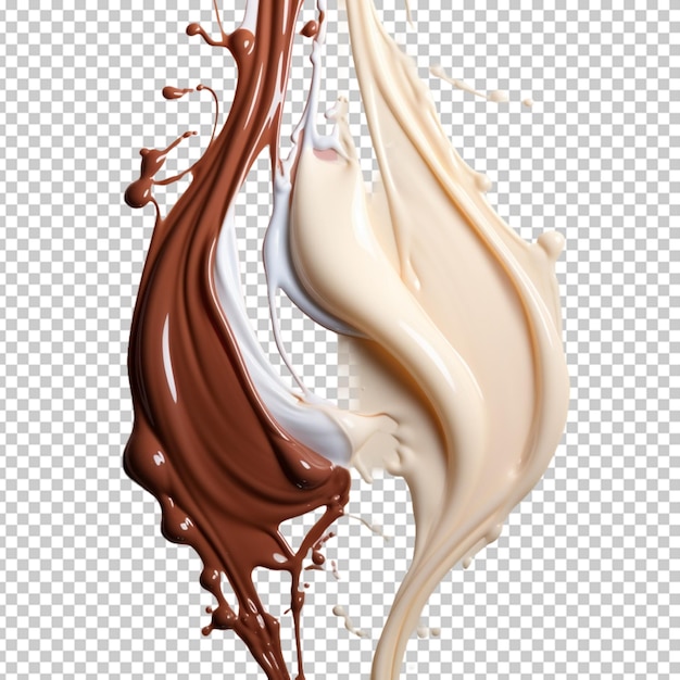 mleko czekoladowe białe tło psd png