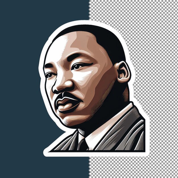 PSD mlk-dagviering stiker