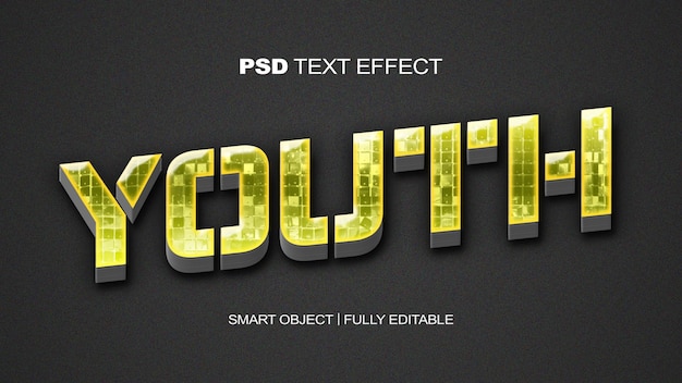 PSD młodzieżowy efekt tekstowy 1