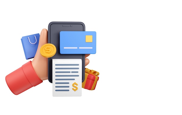 Mobiele applicatie voor online winkelen via creditcard