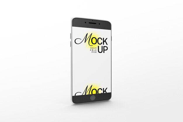 PSD mobiele smartphone mockup sjabloon psd-ontwerp