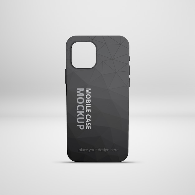 Mockup di custodia per cellulare isolato