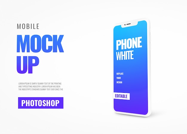 Mockup banner copertina mobile