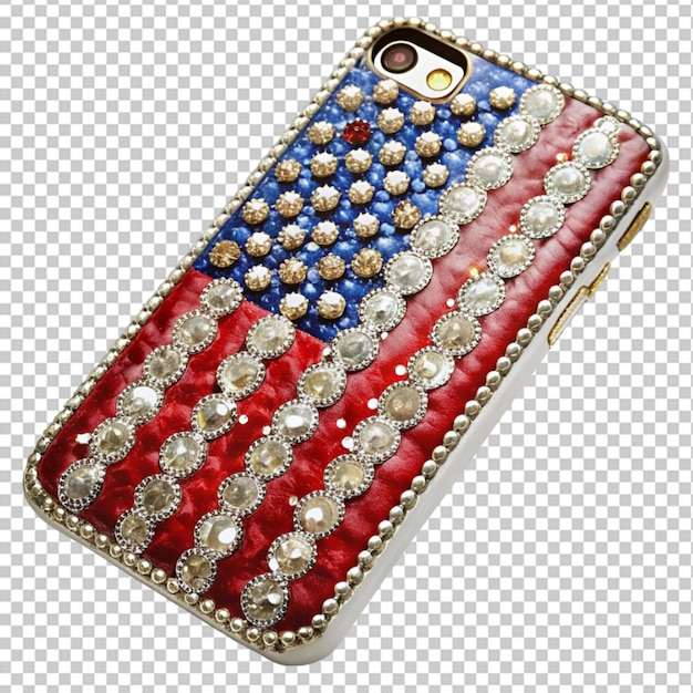 Copertina mobile decorata con la bandiera americana